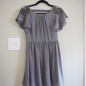 💜 embellished shoulder dress💜